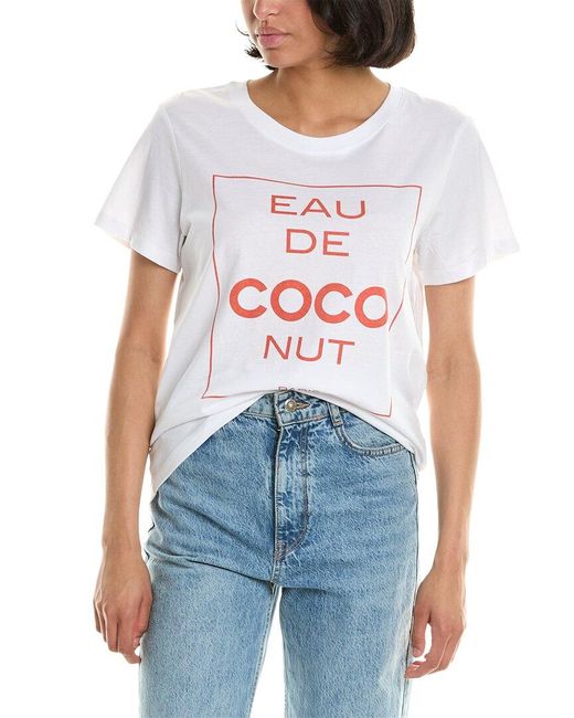 South Parade White Eau De Coco T-shirt
