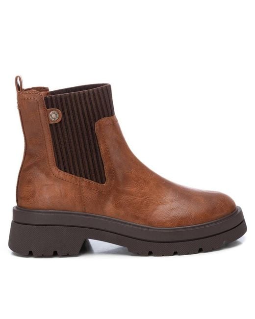 Xti Brown Booties By