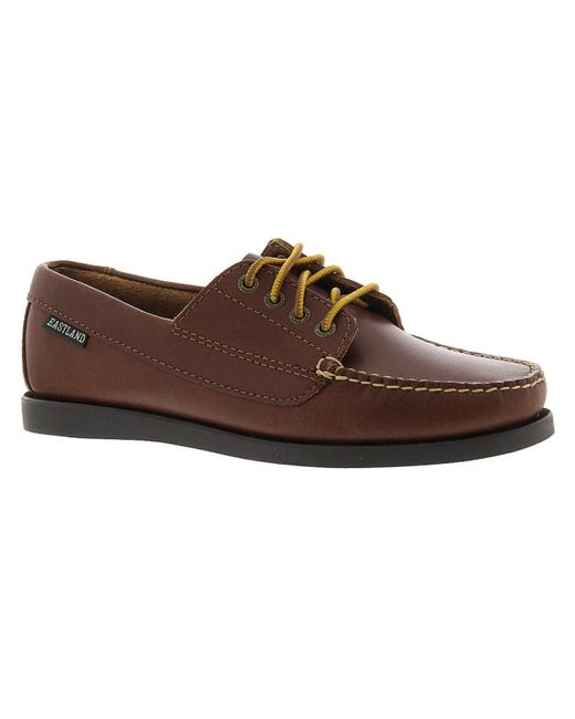 Eastland Brown Falmouth Leather Lace-up Loafers
