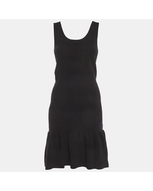 sandro mini knit dress with ruffle Sandro Mini Knit Dress with ruffle
