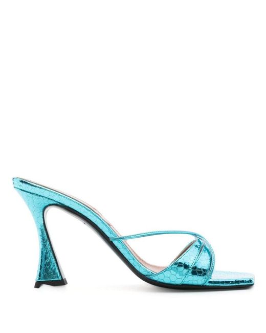 D'Accori Blue Lust Mule High Heels