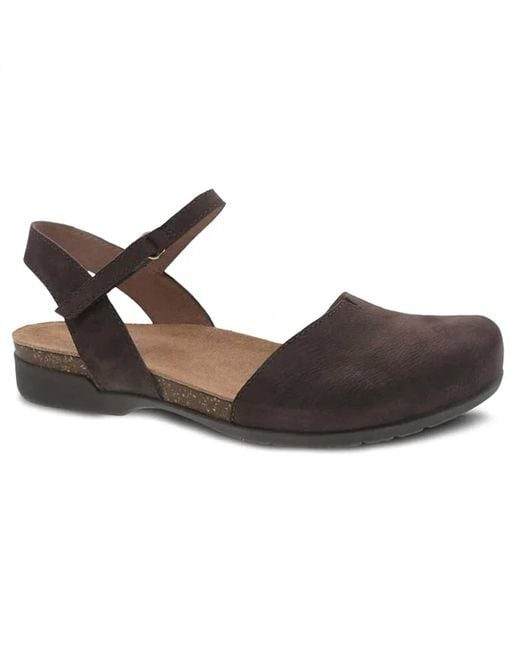 Dansko Brown Rowan Closed Toe Sandal