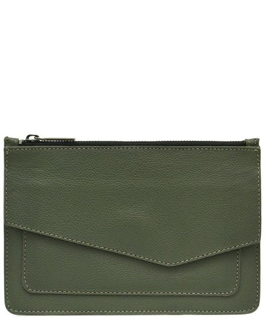 Botkier Green Cobble Hill Medium Pouch
