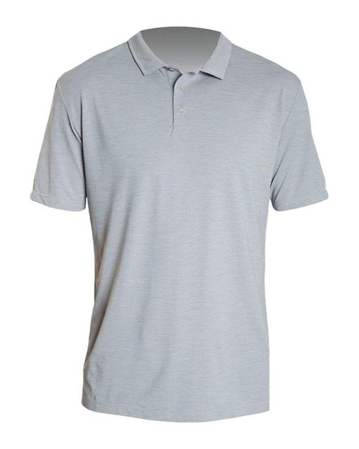 ANETIK Gray Low Pro Tech Polo for men