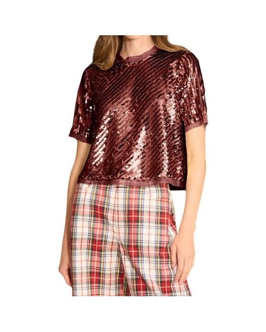 Hunter Bell Red Pixie Top