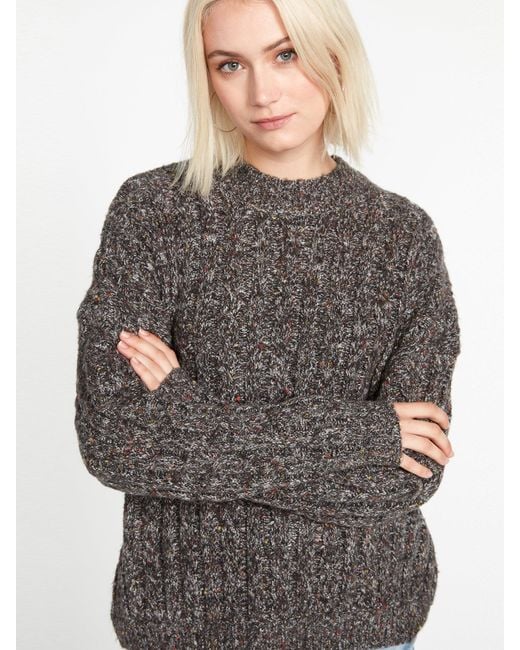 Volcom Gray Girl Chat Sweater