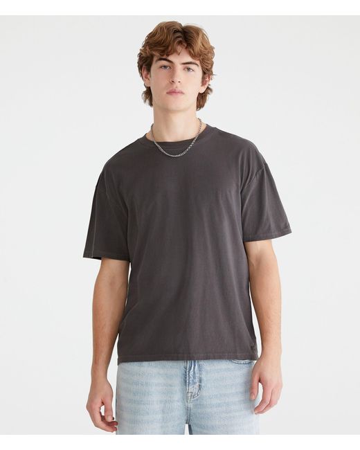 Aéropostale Gray Relaxed Fit Crew Tee for men