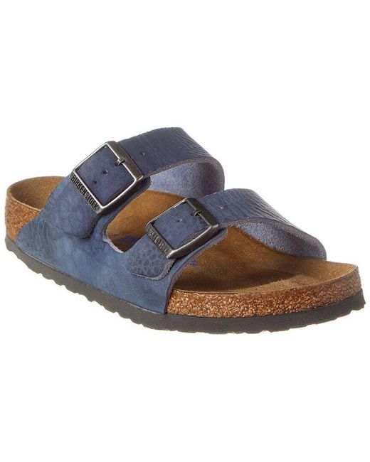 Birkenstock Blue Arizona Bs Leather Sandal