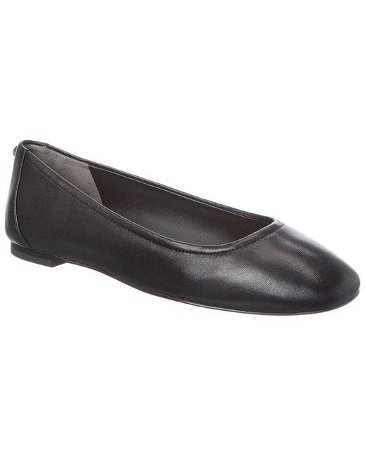 Stuart Weitzman Brown Tammy Leather Ballet Flat