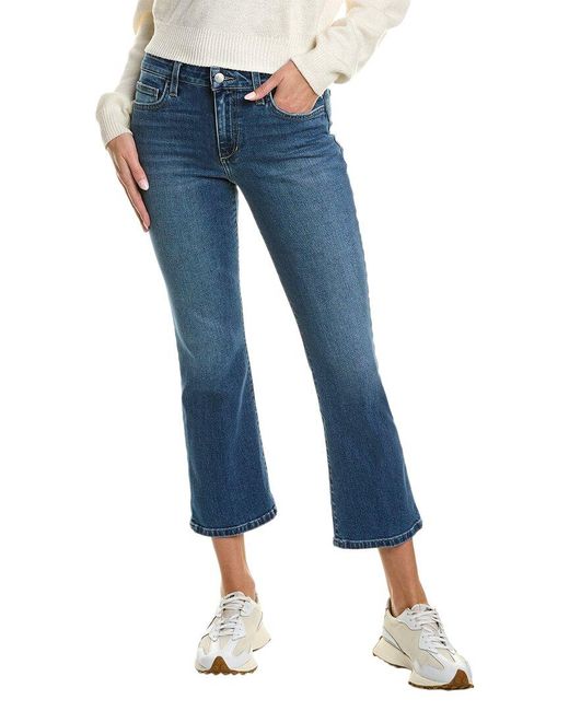 Joe's Jeans Blue Mid-rise Tulip Crop Boot Cut Jean