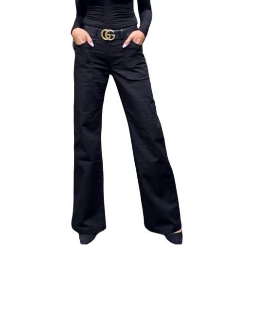 Bevy Flog Blue Rose Pull On Flare Pant