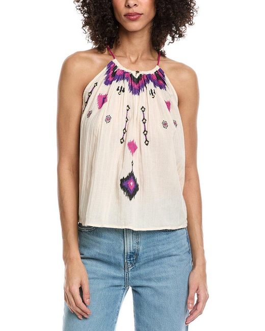 Ba&sh Red Pela Top