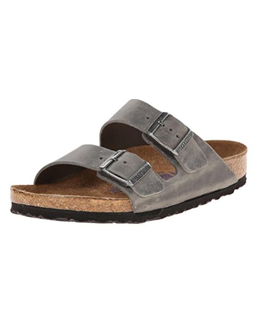 Birkenstock Brown Arizona Bs Leather Buckle Flat Sandals for men