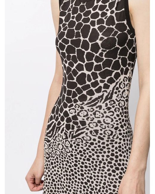 Ferragamo Black Ferragamo Sleeveless Knited Dress