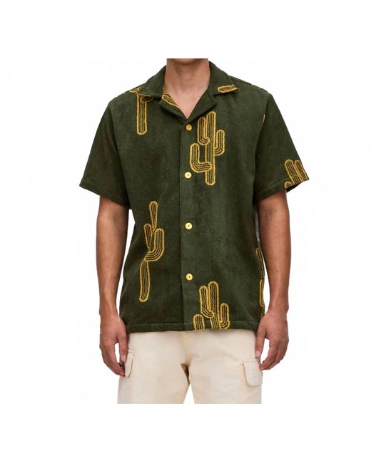 Oas Green Cuba Terry Shirt for men