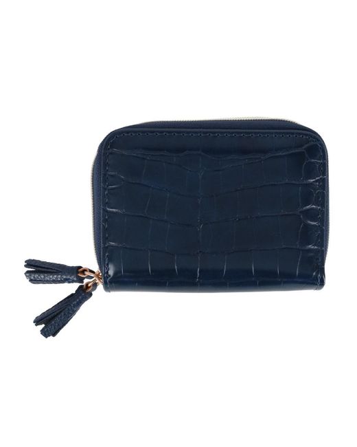 Buxton Blue Stylish Colored Multi Card Case Wizard Wallet