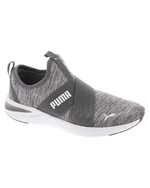 PUMA Gray Prowl Slip On Fitness Running Shoes