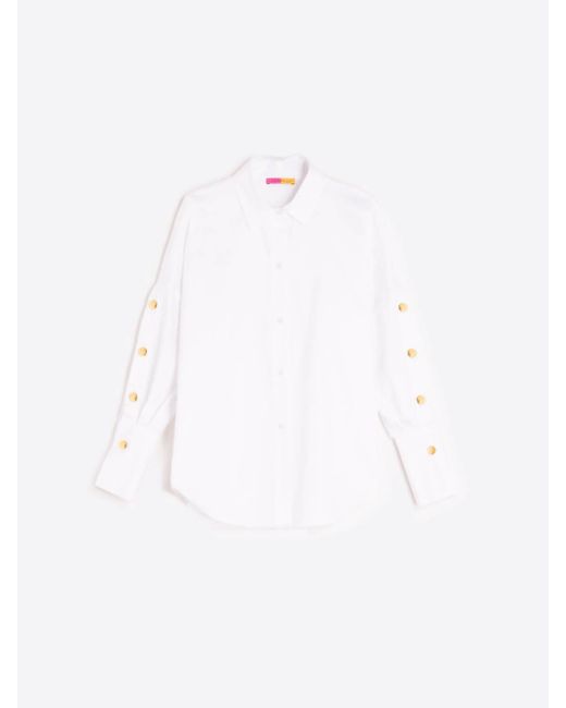 Vilagallo White Button-Down Shirt