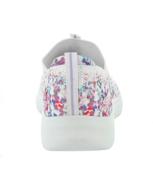 Floral skechers memory best sale foam