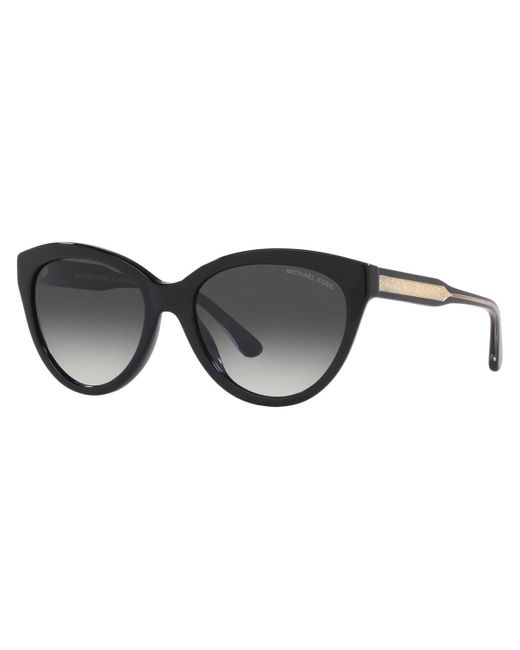 Michael Kors Black Makena 55mm Gradient Cat Eye Sunglasses
