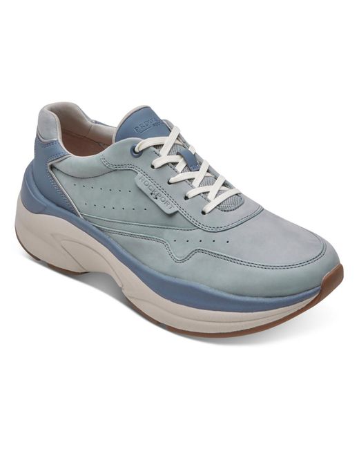 Rockport Blue Prowalker W Premium Faux Suede Chunky Casual And Fashion Sneakers