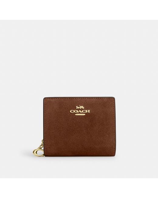 COACH Brown Snap Wallet
