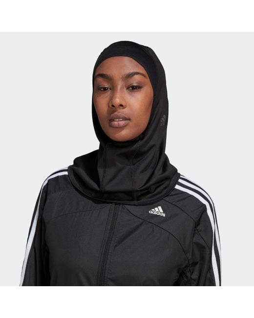 adidas Run Icons 3-stripes Sport Hijab in Black | Lyst