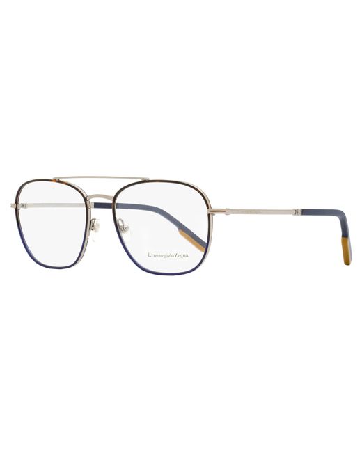 Zegna Rectangular Eyeglasses Ez5183 Ruthenium/blue 56mm in Black for