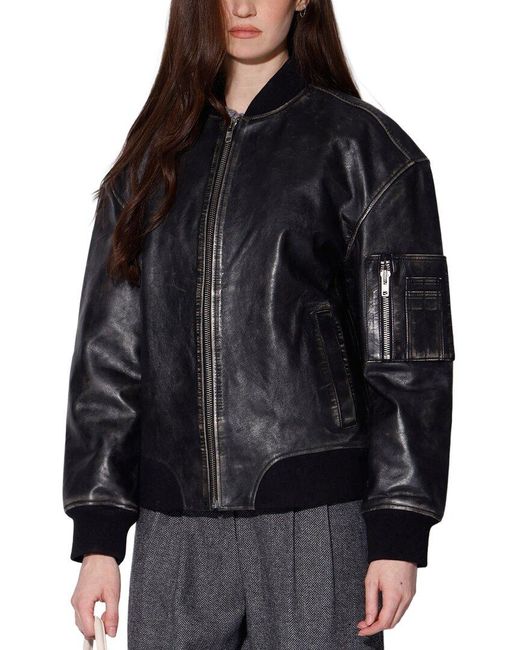 Walter Baker Black Leela Leather Jacket