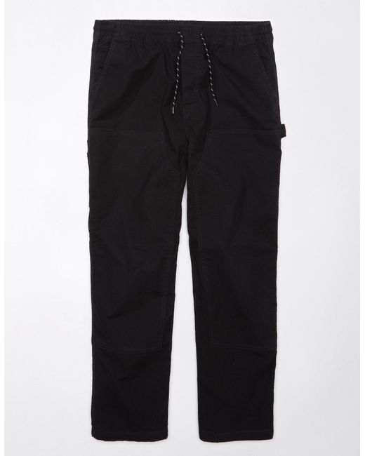 American Eagle Outfitters Black Ae 24/7 Relaxed Pant for men