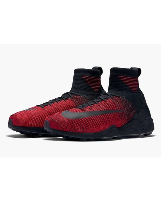 Nike Red Zoom Mercurial Xi 11 Flyknit Fc Shoes for men
