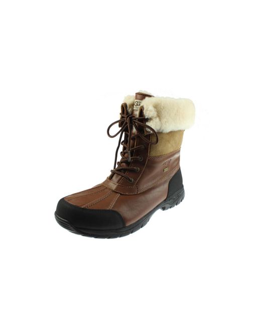 Ugg Multicolor Butte Leather Sheepskin Winter Boots for men