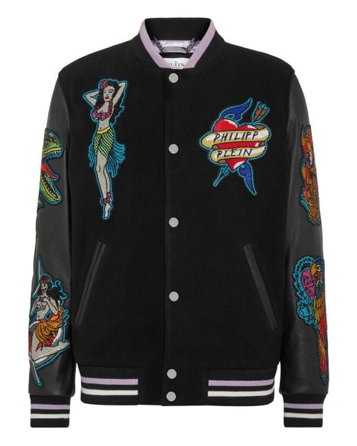 Philipp Plein Black Jacket for men