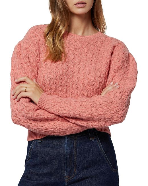 Joie Red Wool Cashmere Pullover Sweater