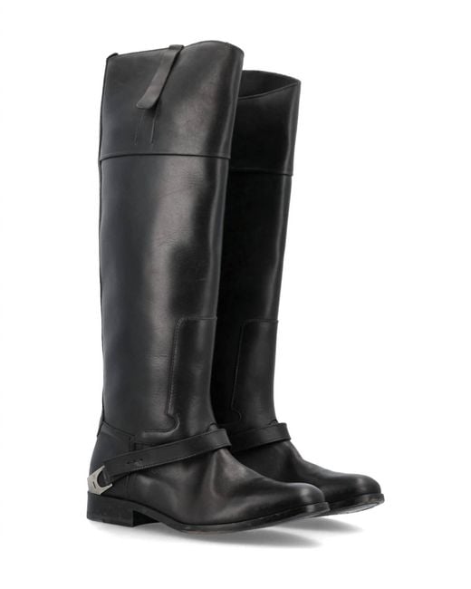 Golden Goose Deluxe Brand Black Charlie Leather Boot