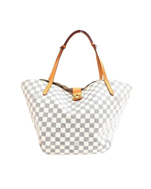 Louis Vuitton White Salina Canvas Tote Bag (pre-owned)