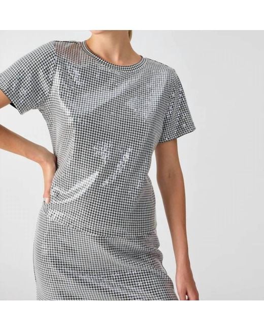Sanctuary Gray Perfect Sequin Tee