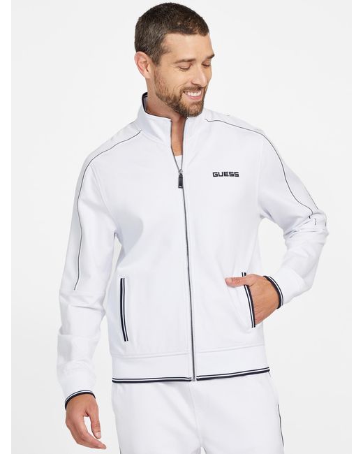 Guess White Alexander Flight Jacket for men