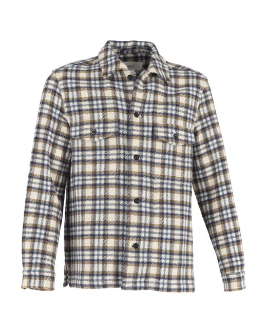Mr P. Multicolor Mr. P. Checked Button-Down Overshirt for men