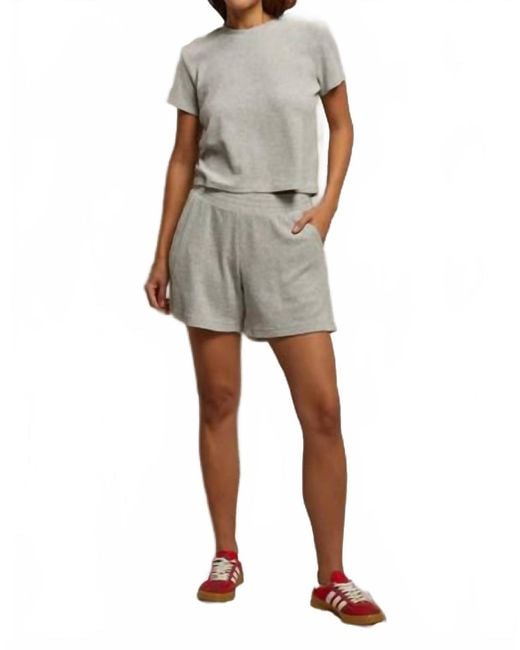 PERFECTWHITETEE Gray Eve Loop Terry Tee