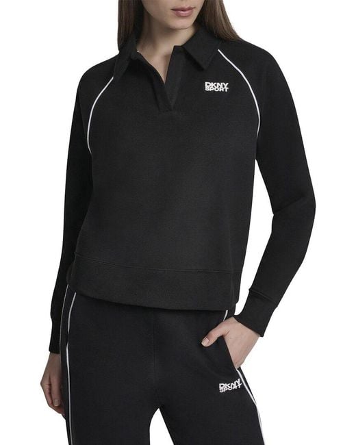 DKNY Black Sport Pullover