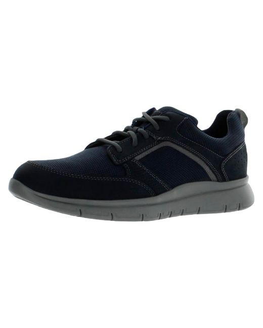 Rockport Blue Primetime Mdg Faux Leather Casual Shoes Oxfords for men