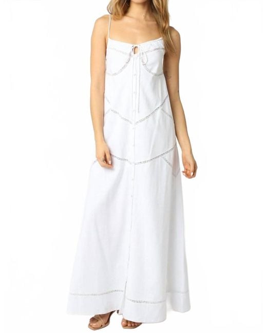 strapless open back dress Olivaceous Black Tie Front Maxi Dress main image 1