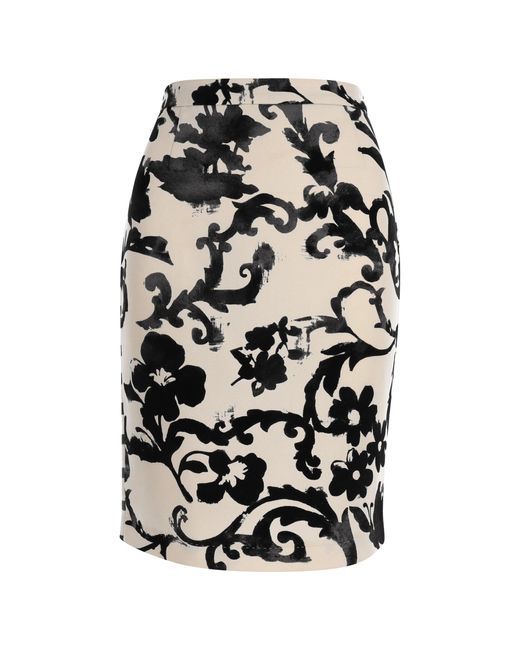 Moschino Black Cheap And Chic Pencil Knee Lenght Skirt