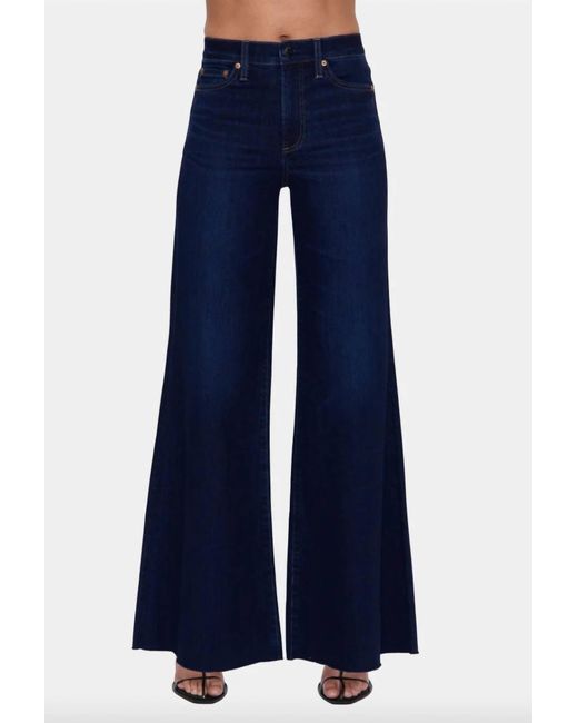 Pistola Women's Blue Izzy Mid Rise Wide Leg Jeans