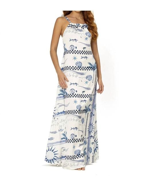OndadeMar Blue Kendall Maxi Dress
