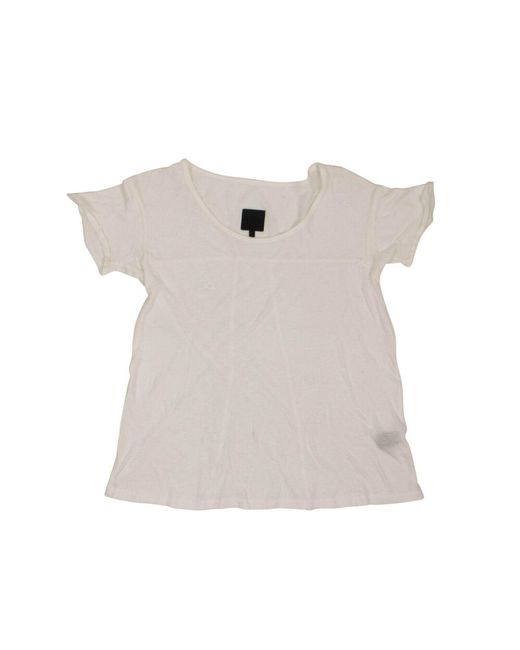 RTA White Cotton 'jewel' Short Sleeves T-shirt