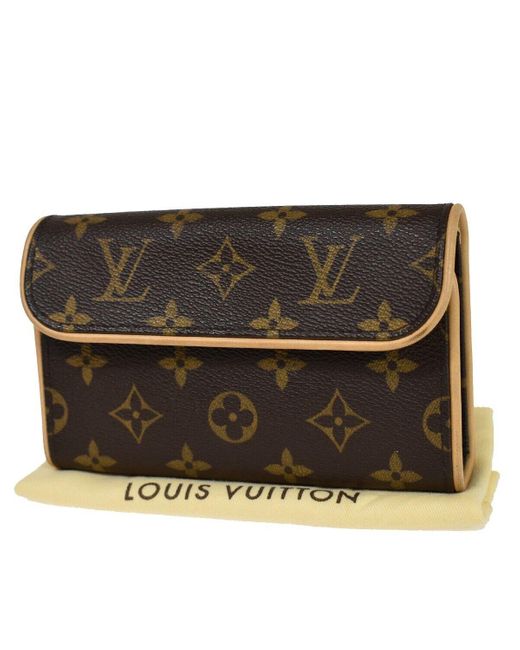 Louis Vuitton Black Pochette Florentine Canvas Clutch Bag (pre-owned)