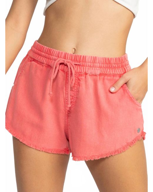 Roxy Pink Scenic Route Shorts