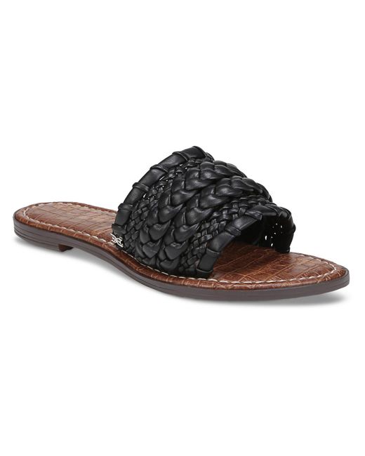 Sam Edelman Black Giada Slip On Flat Slide Sandals
